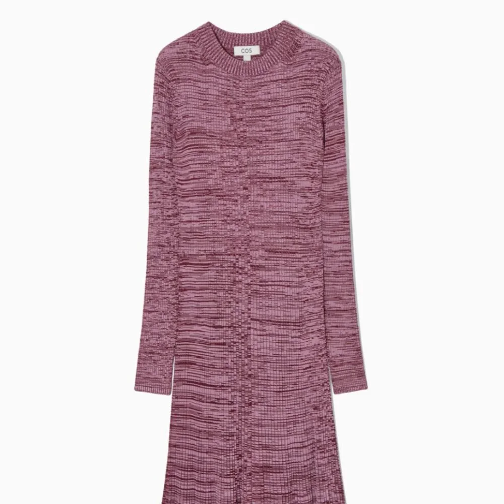 COS Mélange Ribbed Midi Dress - Picture 2 of 9